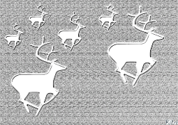 rindeer Rûpelên Rengîn Ên Çapkirî
